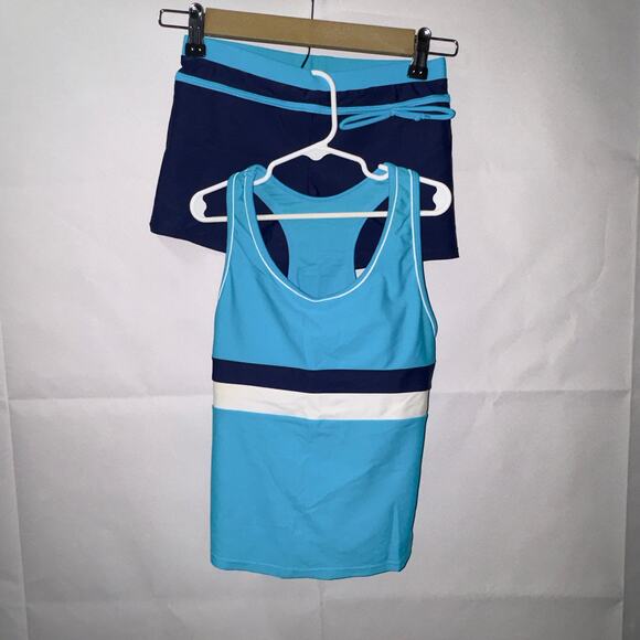 Tankini Kids blue Swimsuit size 10-11 years - Picture 1 of 9